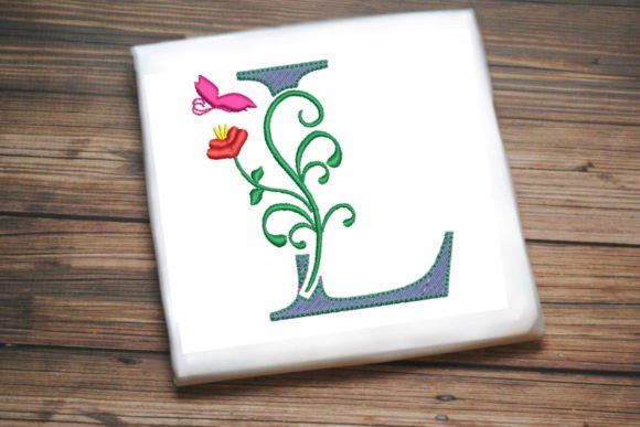 Review: Floral Letter L with Butterfly Design