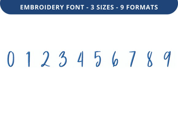 Review: Madame Sy Bill Font 0 to 9 for Holiday Embroidery