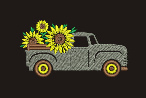 Review: Truck with Sunflower for Small Business Merch