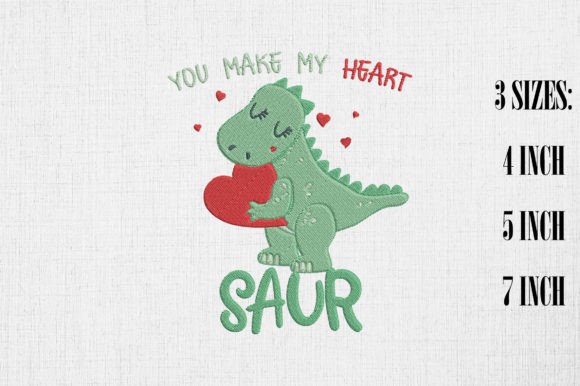 Review: You Make My Heart Saur Valentine’s Day Design