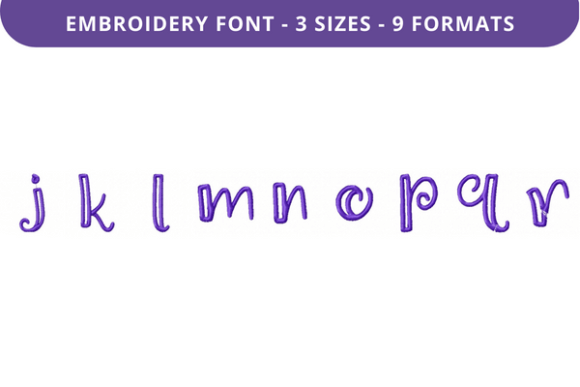 Reviewing Boxed Sage Font J to R for Embroidery