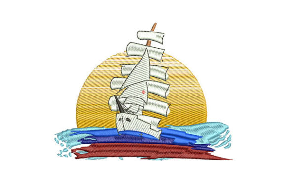 Ship in the Sea Embroidery Review